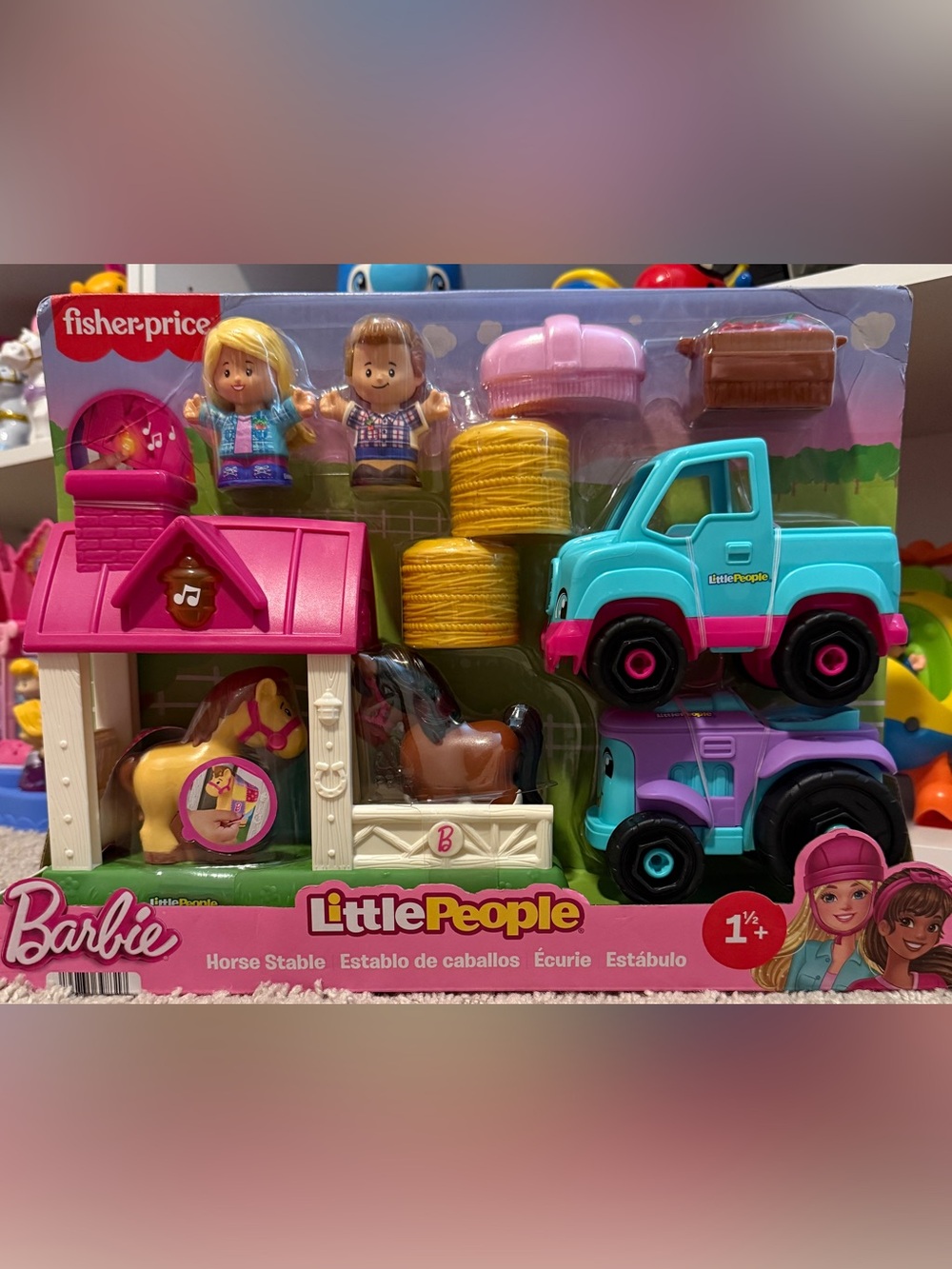 Fisher-Price Little People Barbie Horse Stable Playset - New in Box
